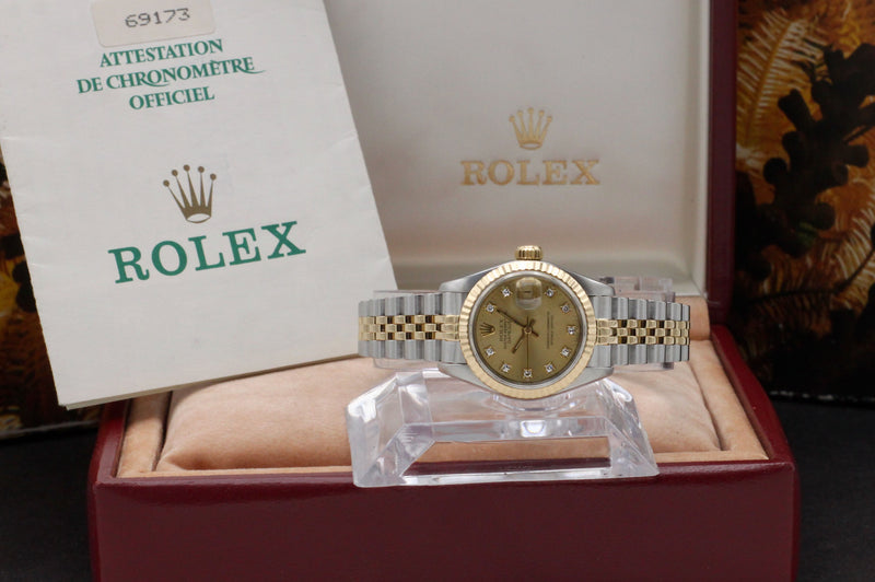 Rolex Lady-Datejust 69173G - 1989 - Rolex horloge - Rolex kopen - Rolex dames horloge - Trophies Watches