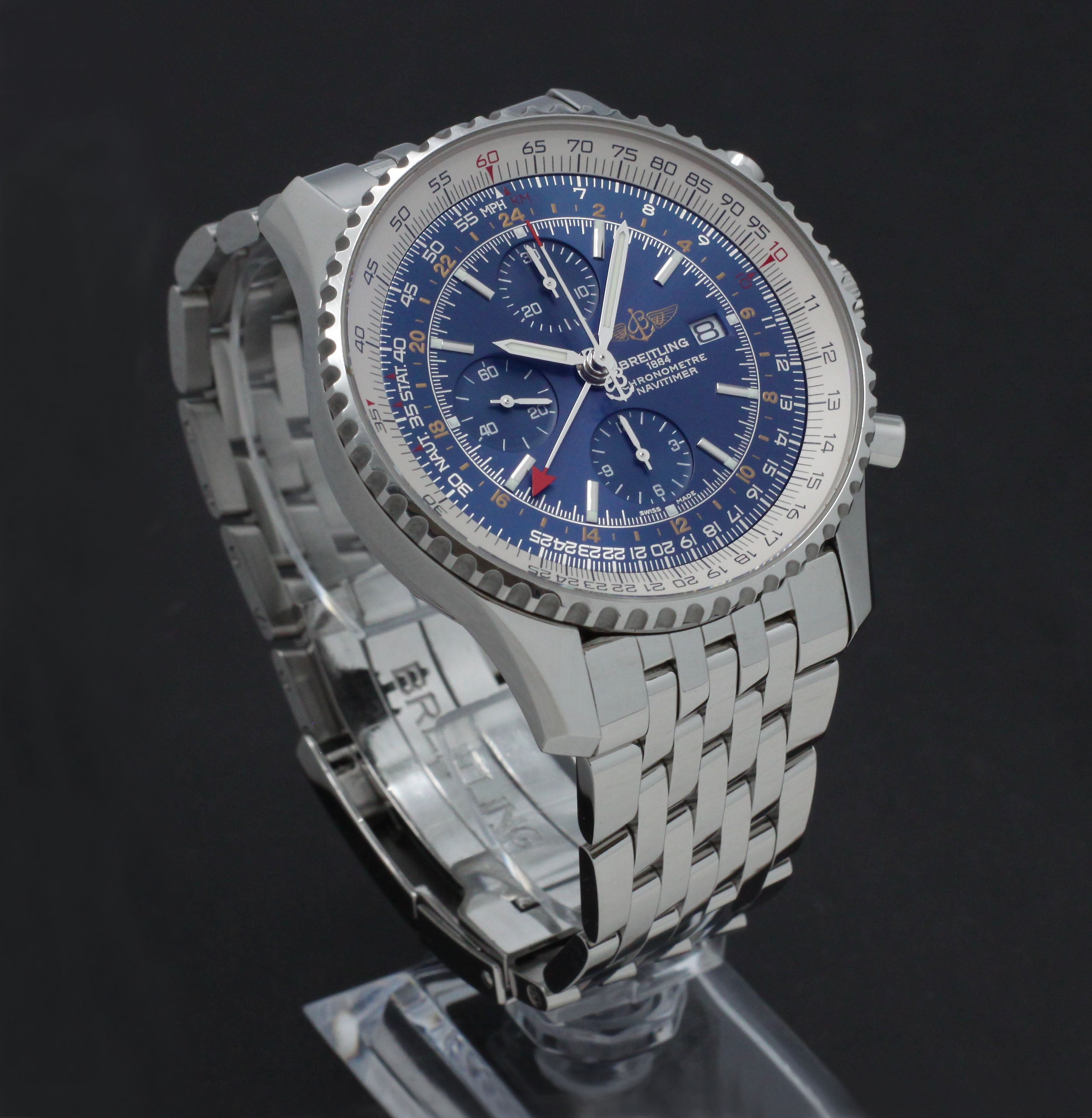 Breitling Navitimer World A24322- 2017 - Breitling horloge - Breitling kopen - Breitling heren horloge - Trophies Watches