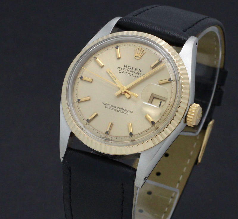 Rolex Datejust 1601 - 1969 - goud/staal - two/tone - Rolex horloge - Rolex kopen - Rolex heren horloge - Trophies Watches