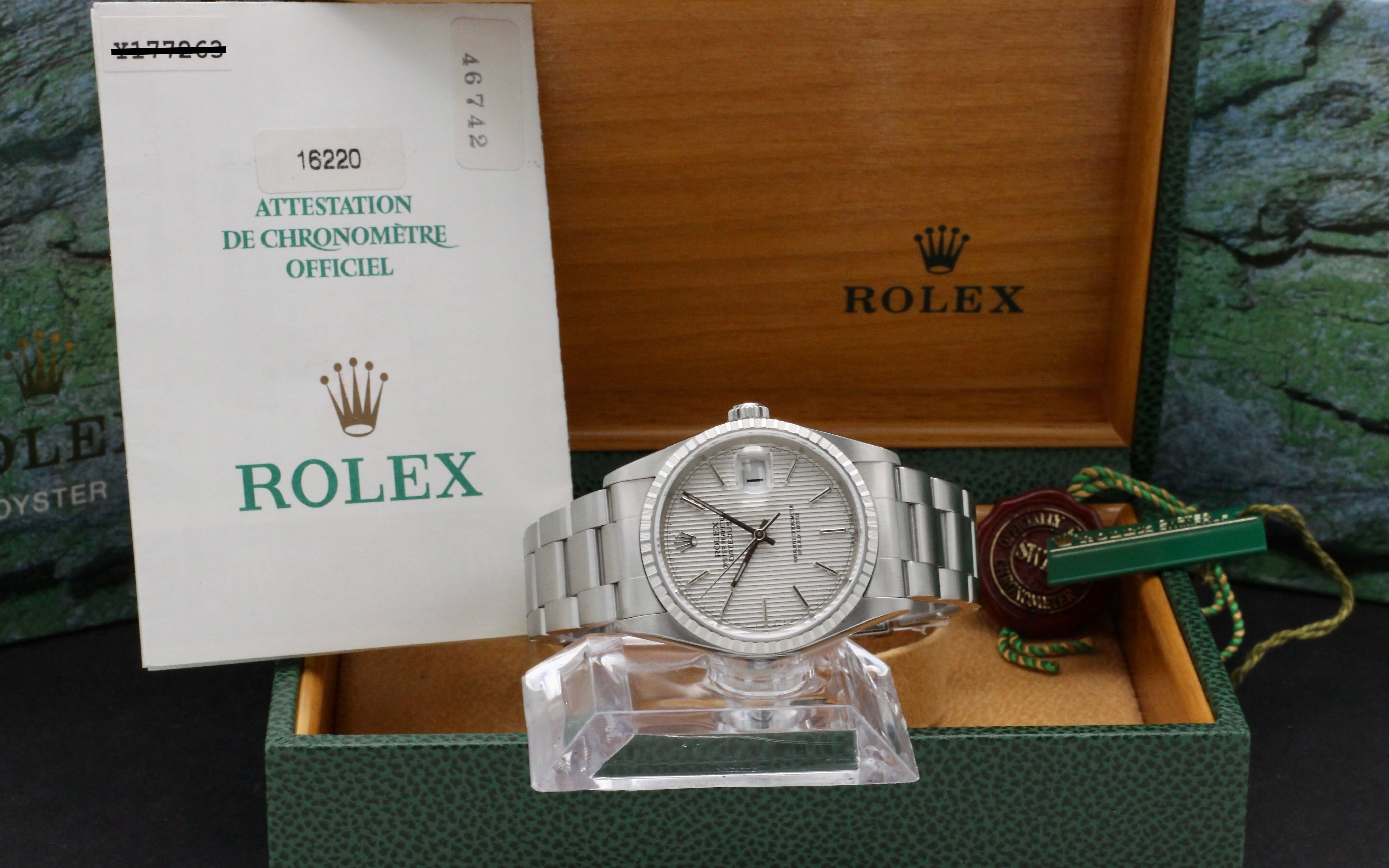 Rolex Datejust 16220 - 2002 - Rolex horloge - Rolex kopen - Rolex heren horloge - Trophies Watches