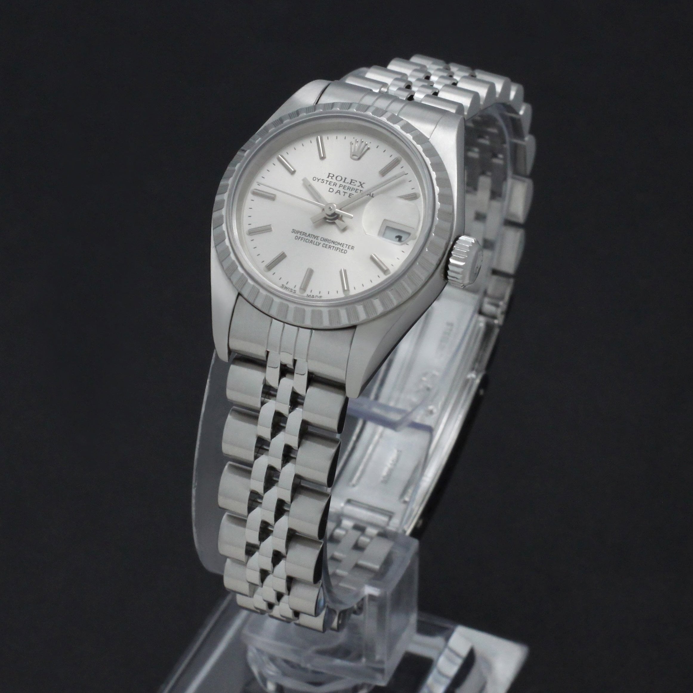 Rolex Oyster Perpetual Lady Date 69190 - 2003 - Rolex horloge - Rolex kopen - Rolex dames horloge - Trophies Watches