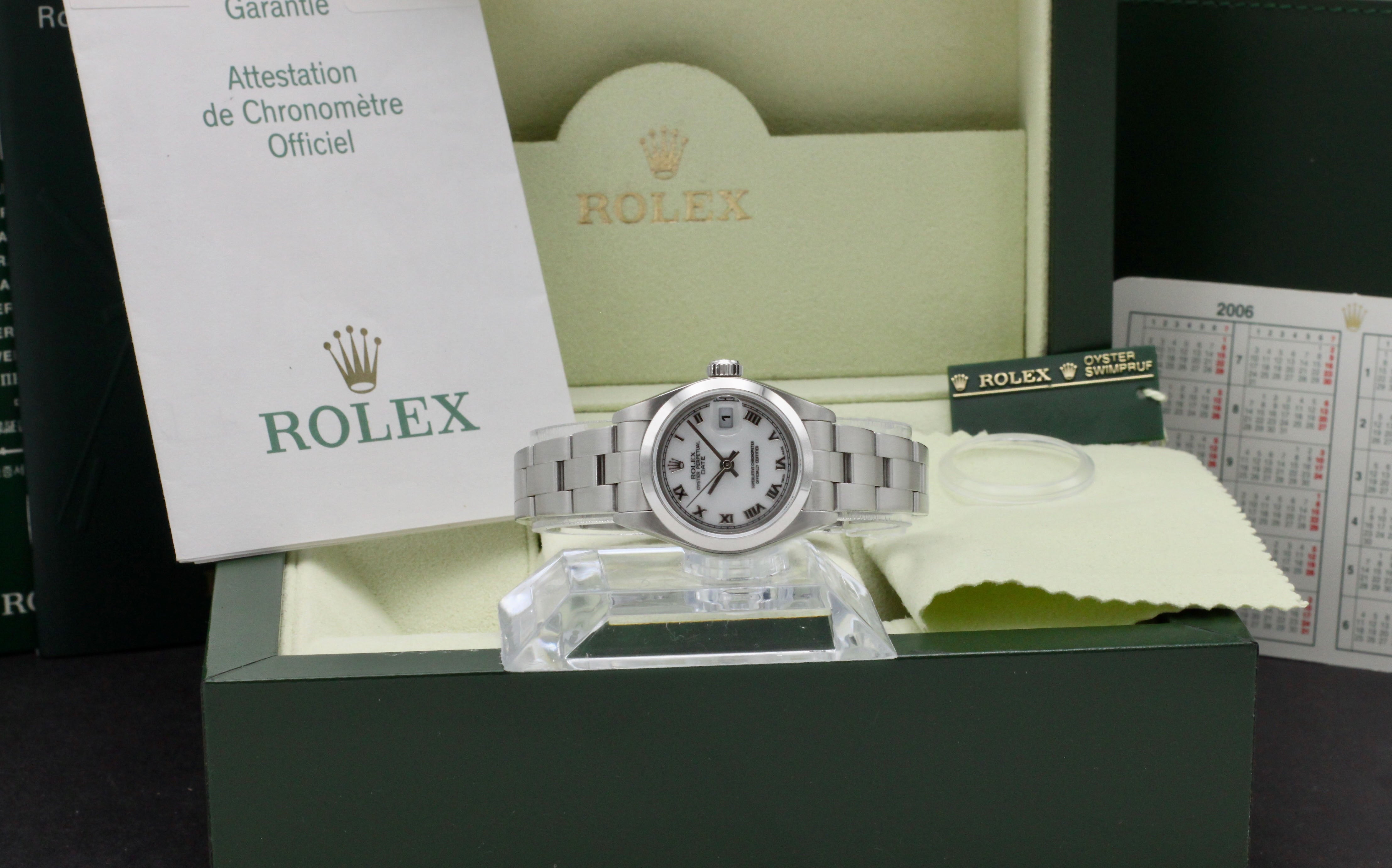 Rolex Oyster Perpetual Lady Date 79160 - 2006 - Rolex horloge - Rolex kopen - Rolex dames horloge - Trophies Watches