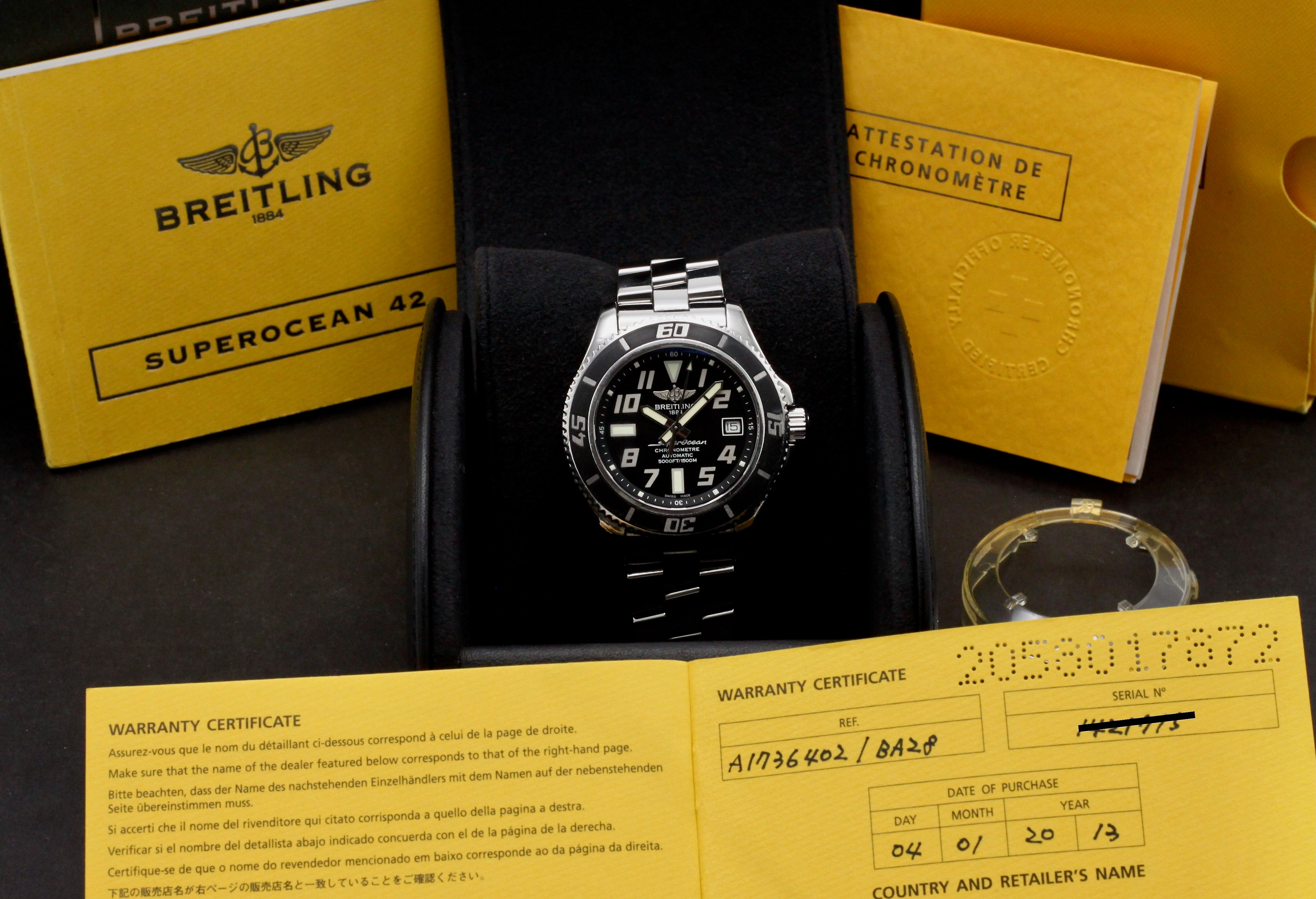 Breitling Superocean 42 A17364 - 2013 - Breitling horloge - Breitling kopen - Breitling heren horloge - Trophies Watches