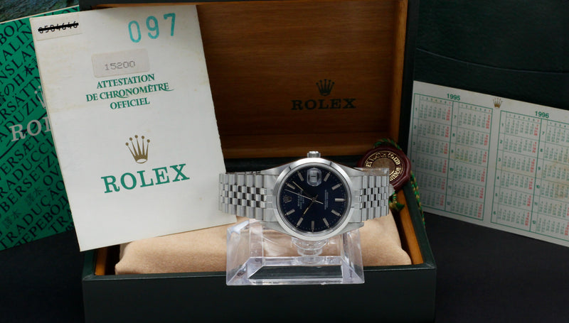 Rolex Oyster Perpetual Date 15200 - 1995 - Rolex horloge - Rolex kopen - Rolex heren horloge - Trophies Watches