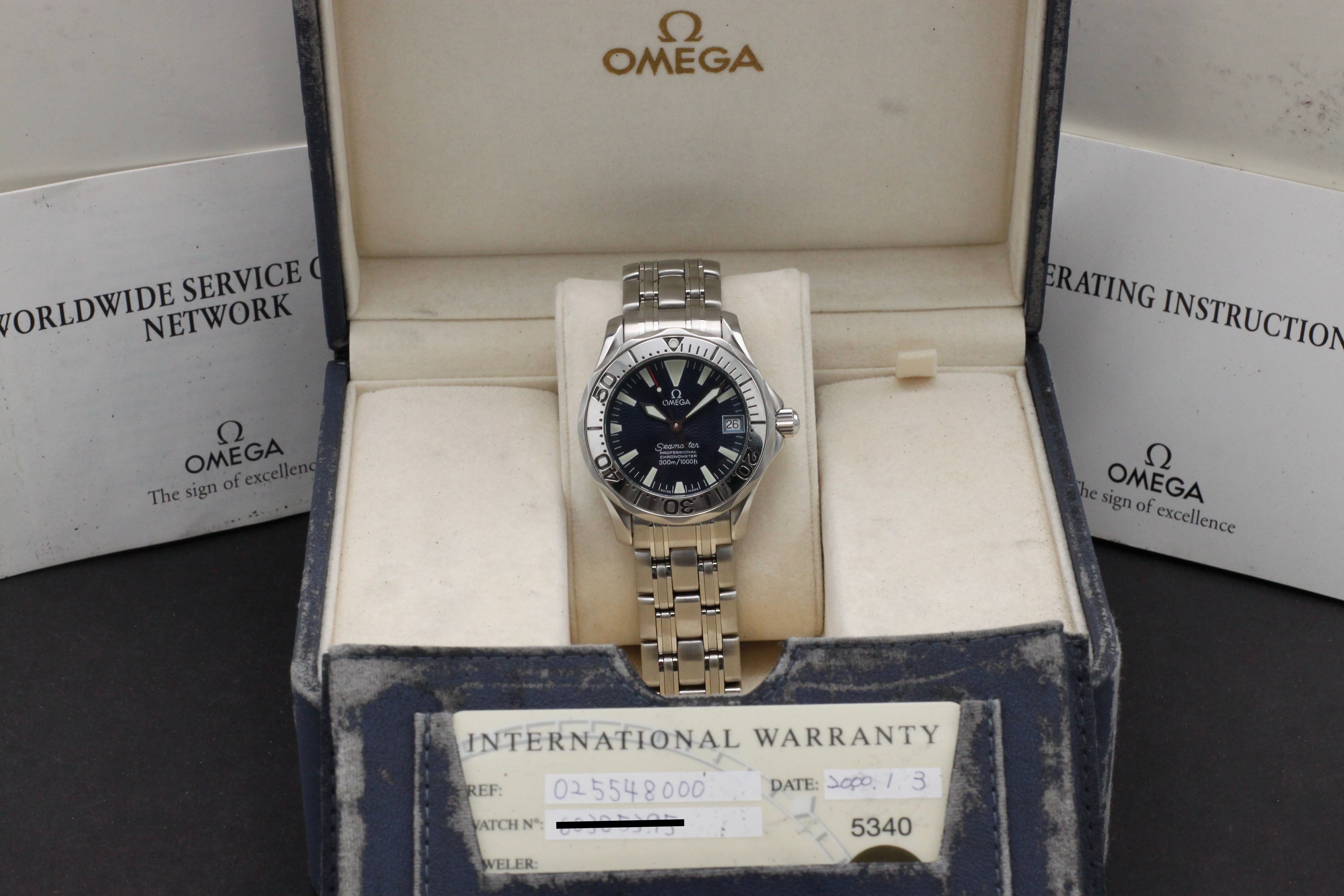 Omega Seamaster Diver 300 M 2554.80.00- 2000 - Omega horloge - Omega kopen - Omega heren horloge - Trophies Watches
