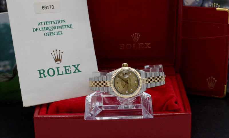 Rolex Lady-Datejust 69173G - 1999 - Rolex horloge - Rolex kopen - Rolex dames horloge - Trophies Watches