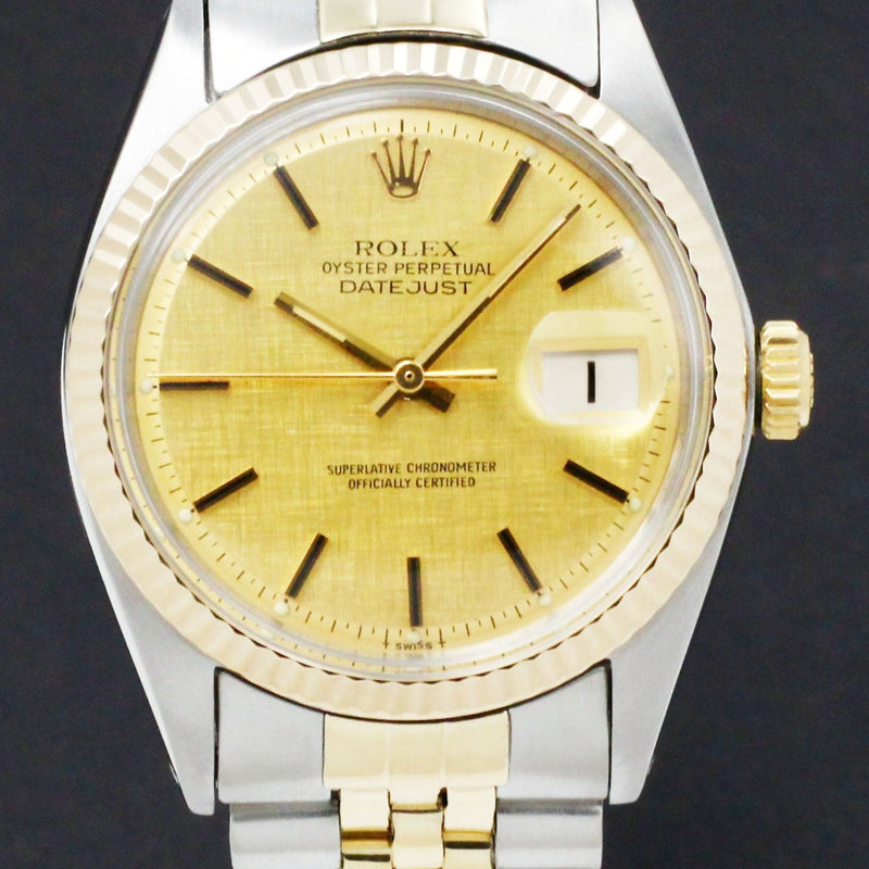 Rolex Datejust 1601 - 1972 - goud/staal - two/tone - Rolex horloge - Rolex kopen - Rolex heren horloge - Trophies Watches