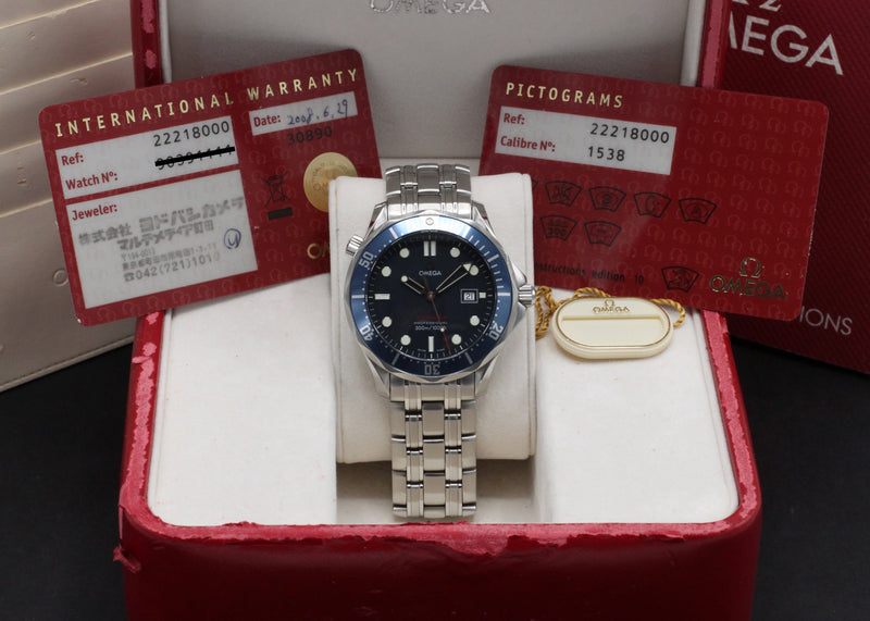 Omega Seamaster Diver 300 M 2221.80.00 - 2008 - Omega horloge - Omega kopen - Omega heren horloge - Trophies Watches