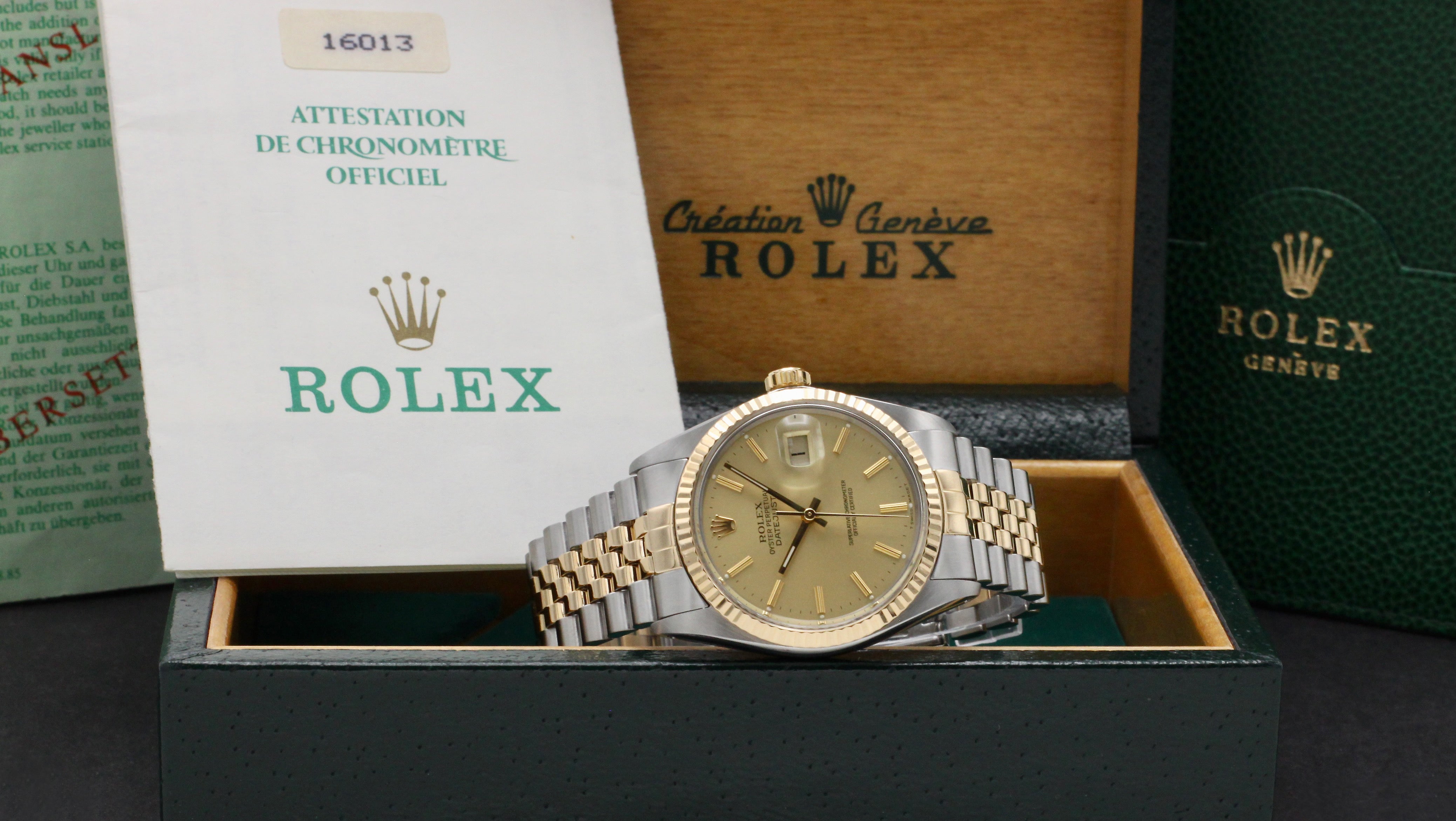 Rolex Datejust 16013 - 1987 - Rolex horloge - Rolex kopen - Rolex heren horloge - Trophies Watches