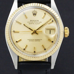 Rolex Datejust 1601 - 1969 - goud/staal - two/tone - Rolex horloge - Rolex kopen - Rolex heren horloge - Trophies Watches