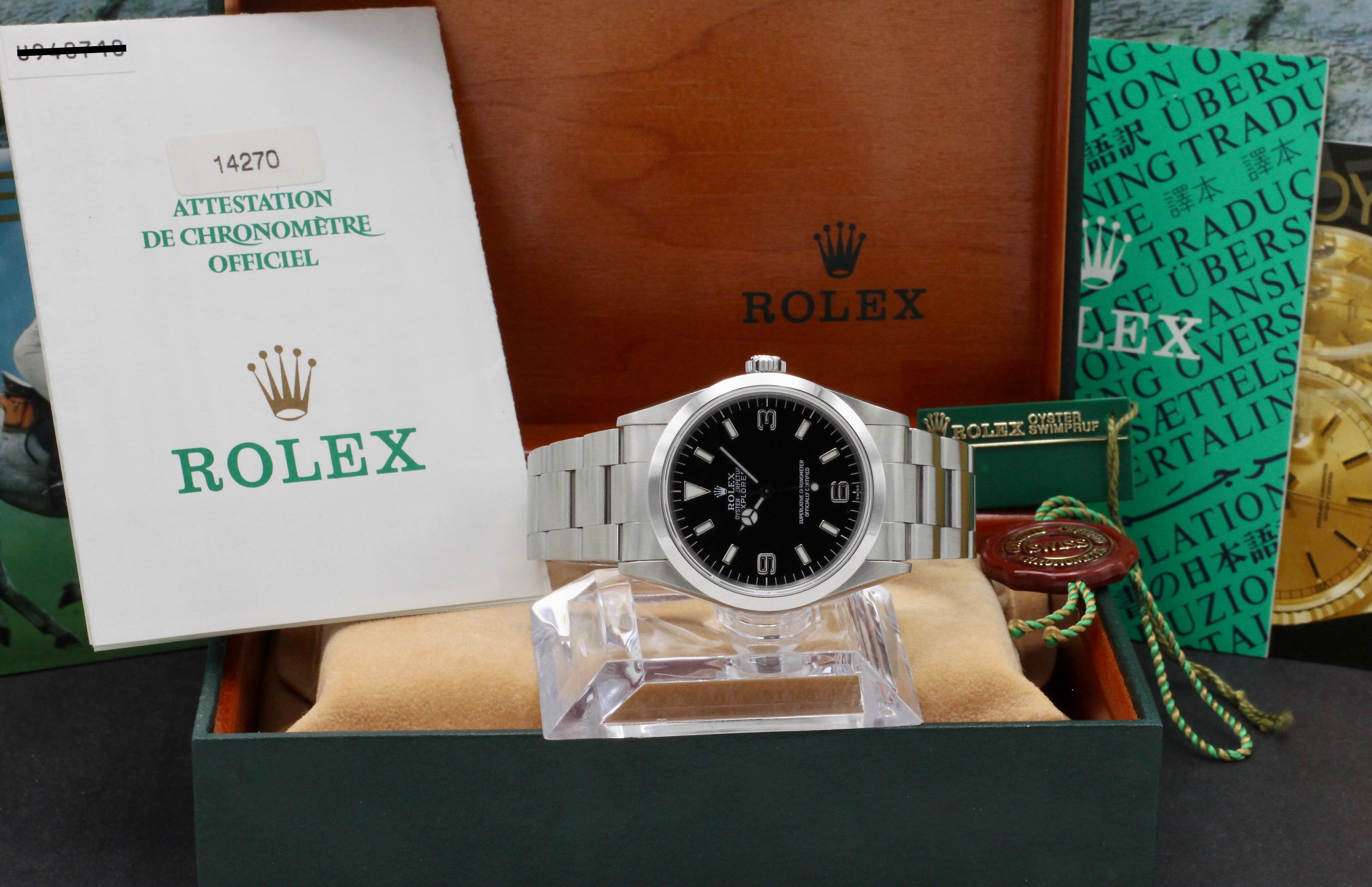 Rolex Explorer 14270 - 1999 - Rolex horloge - Rolex kopen - Rolex heren horloge - Trophies Watches