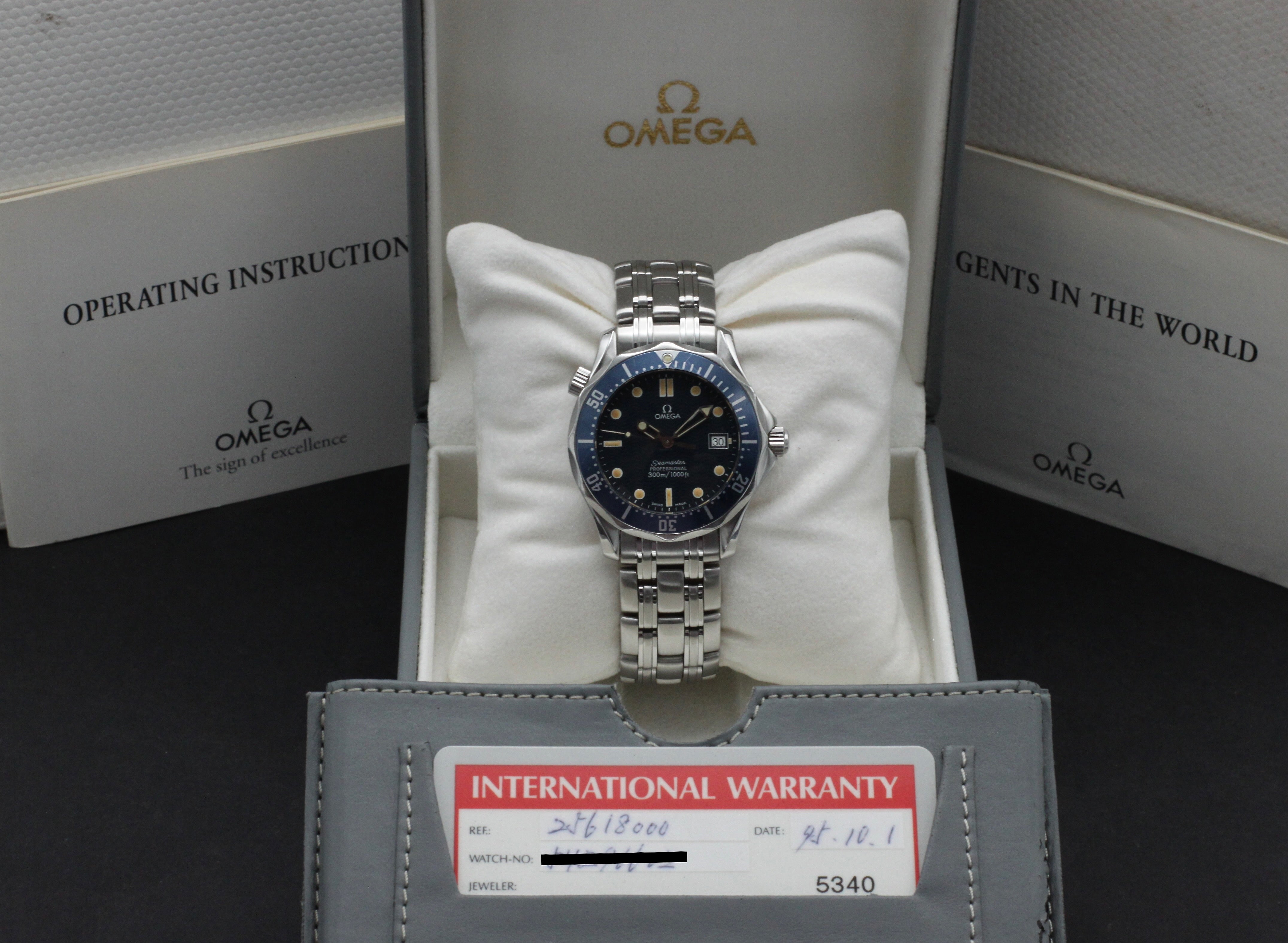 Omega Seamaster Diver 300 M 2561.80.00 - 1995 - Omega horloge - Omega kopen - Omega heren horloge - Trophies Watches