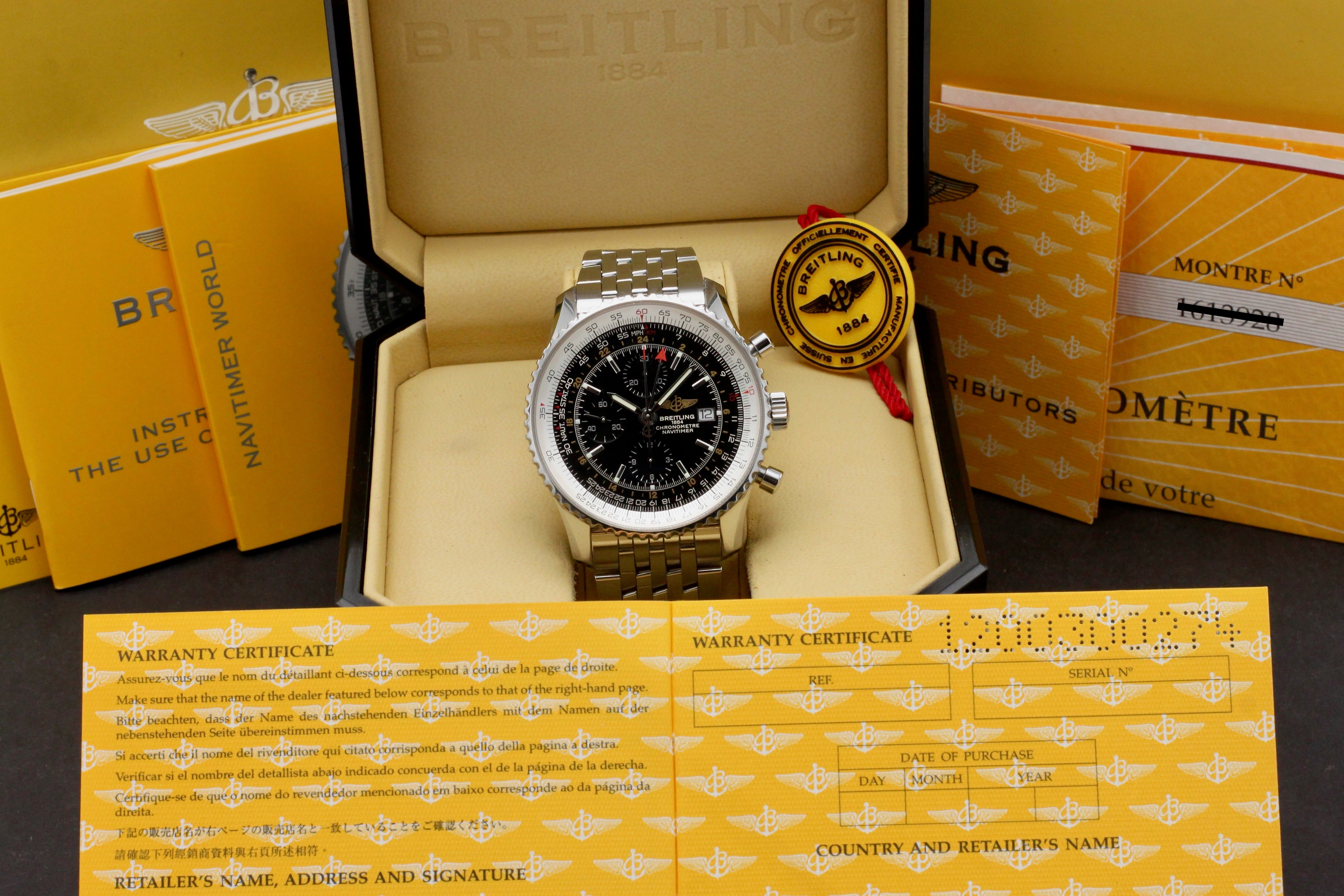 Breitling Navitimer World A24322, Box & Papers, 2010 | Breitling
