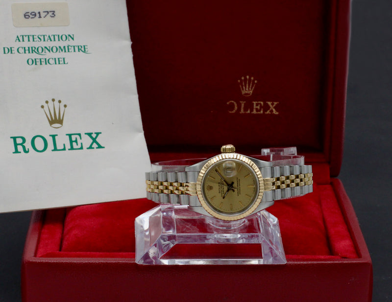 Rolex Lady-Datejust 69173 - 1988 - Rolex horloge - Rolex kopen - Rolex dames horloge - Trophies Watches