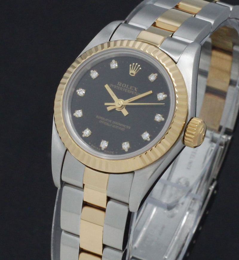 Rolex Oyster Perpetual Lady 67193G - 1994 - Rolex horloge - Rolex kopen - Rolex dames horloge - Trophies Watches