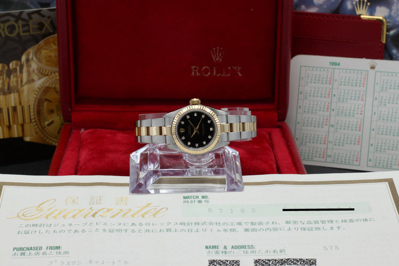 Rolex Oyster Perpetual Lady 67193G - 1994 - Rolex horloge - Rolex kopen - Rolex dames horloge - Trophies Watches