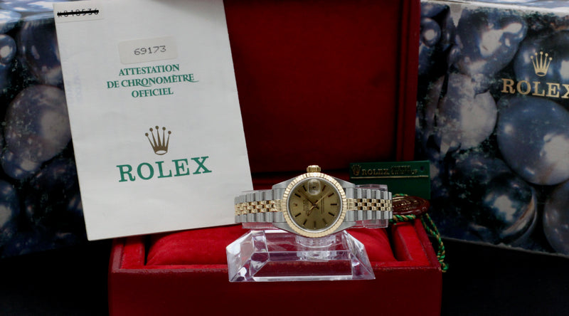 Rolex Lady-Datejust 69173 - 1993 - Rolex horloge - Rolex kopen - Rolex dames horloge - Trophies Watches