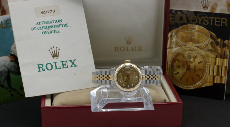 Rolex Lady-Datejust 69173G - 1992 - Rolex horloge - Rolex kopen - Rolex dames horloge - Trophies Watches