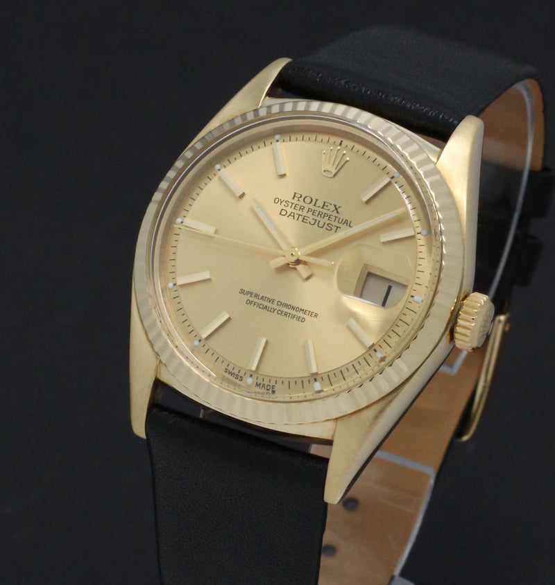 Rolex Datejust 1601 - 1957 - Geelgoud - two/tone - Rolex horloge - Rolex kopen - Rolex heren horloge - Trophies Watches