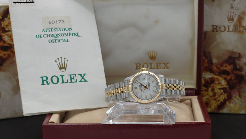 Rolex Lady-Datejust 69173 - 1992 - Rolex horloge - Rolex kopen - Rolex dames horloge - Trophies Watches
