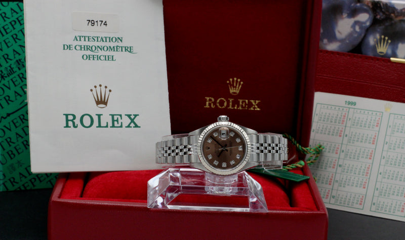 Rolex Oyster Perpetual Lady Datejust 79174G - 1999 - Rolex horloge - Rolex kopen - Rolex dames horloge - Trophies Watche