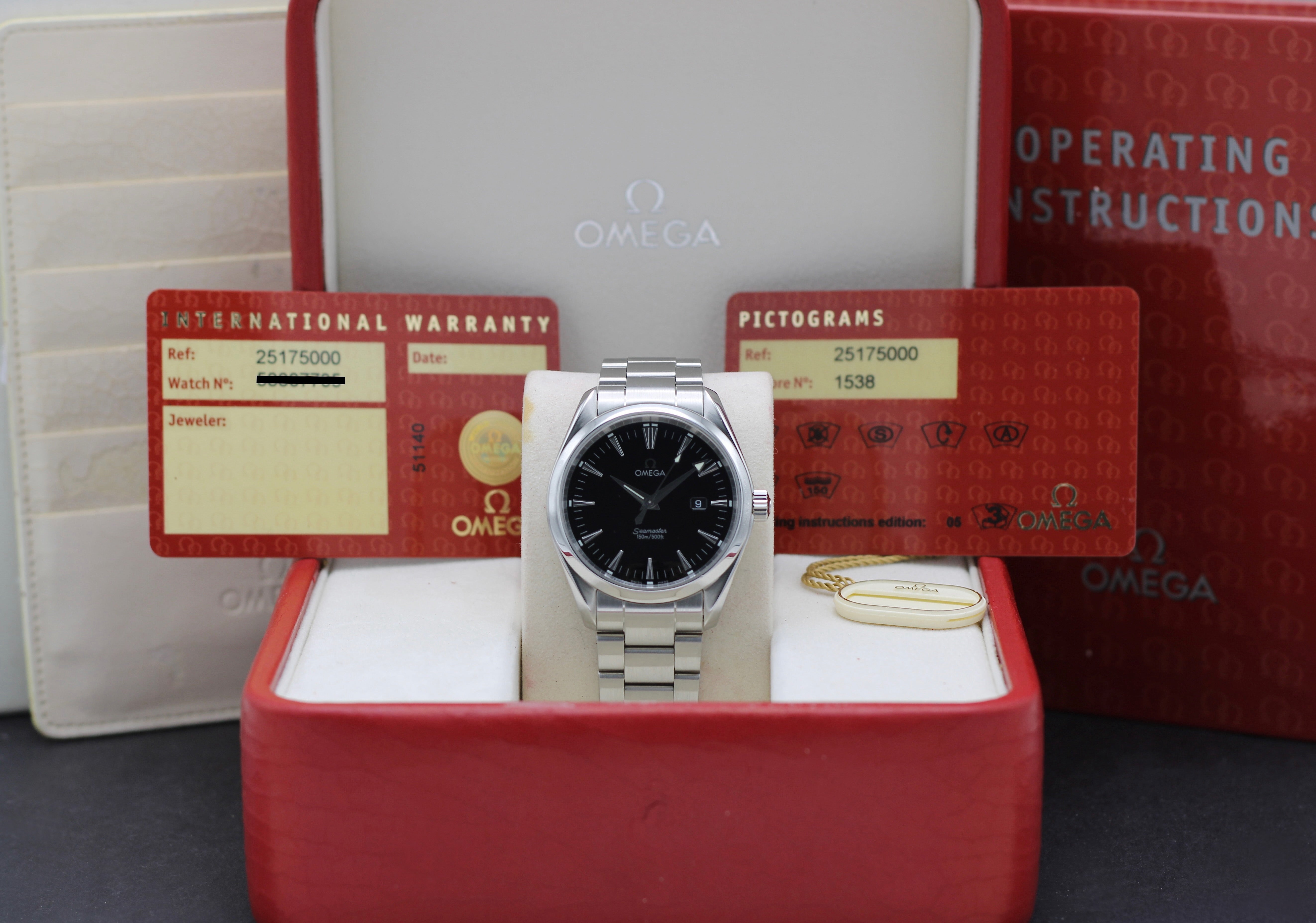 Omega Seamaster Aqua Terra 2517.50.00 - 1998 - Omega horloge - Omega kopen - Omega heren horloge - Trophies Watches