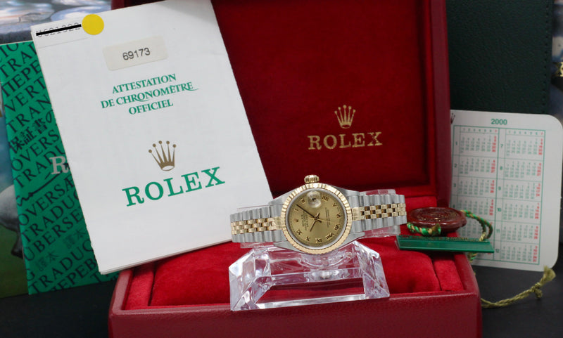 Rolex Lady-Datejust 69173 - 1999 - Rolex horloge - Rolex kopen - Rolex dames horloge - Trophies Watches