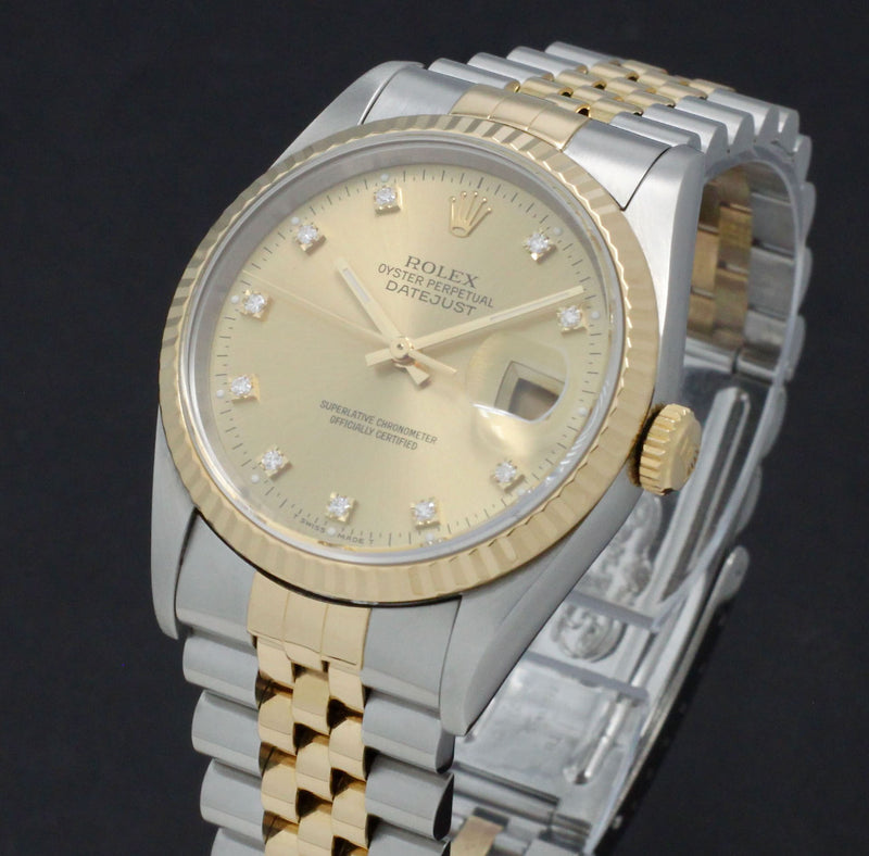 Rolex Datejust 16233G - 1995 - Rolex horloge - Rolex kopen - Rolex heren horloge - Trophies Watches