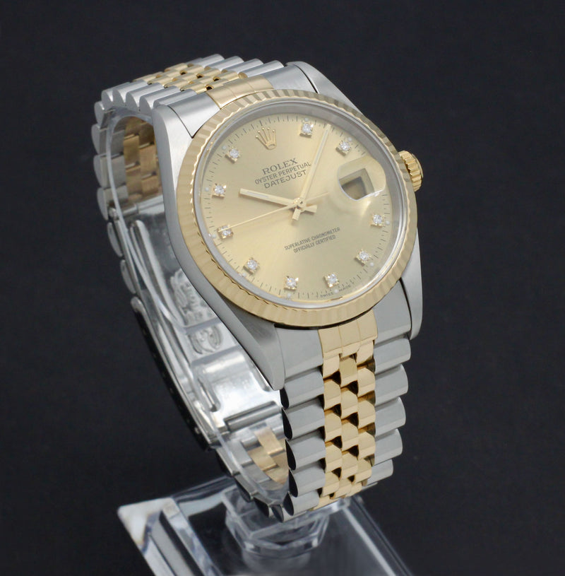 Rolex Datejust 16233G - 1995 - Rolex horloge - Rolex kopen - Rolex heren horloge - Trophies Watches