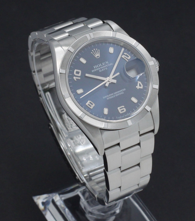 Rolex Oyster Perpetual Date 15210 - 1999 - Rolex horloge - Rolex kopen - Rolex heren horloge - Trophies Watches