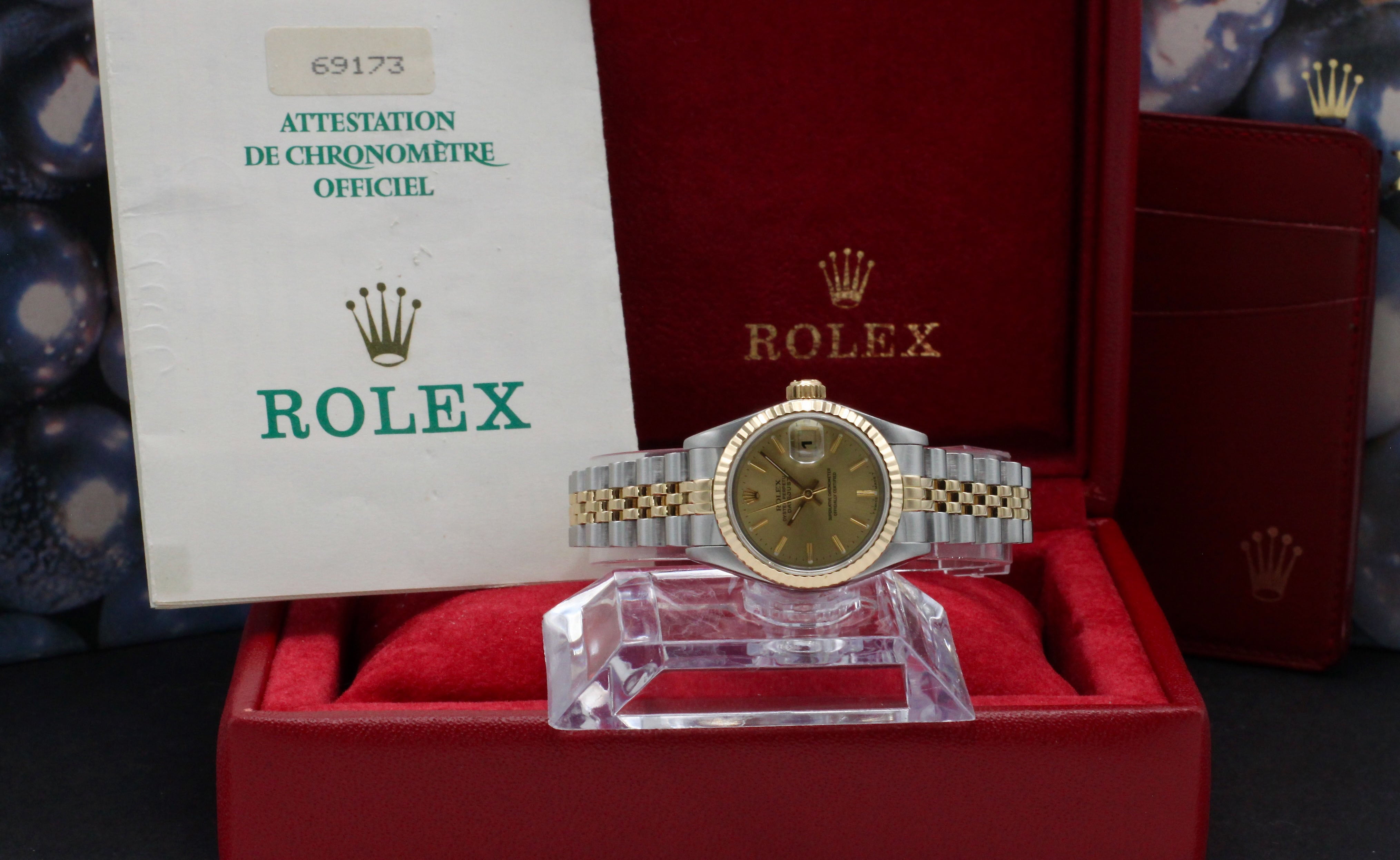 Rolex Lady-Datejust 69173 - 1991 - Rolex horloge - Rolex kopen - Rolex dames horloge - Trophies Watches