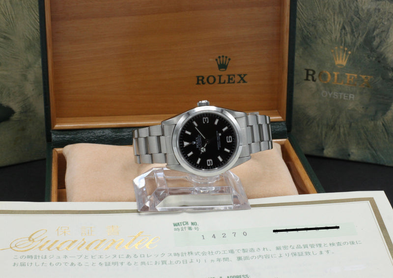Rolex Explorer 14270, Box & Papers, 1998