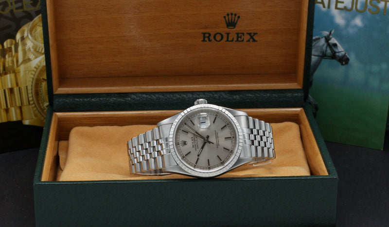 Rolex Datejust 16220 - 1994 - Rolex horloge - Rolex kopen - Rolex heren horloge - Trophies Watches