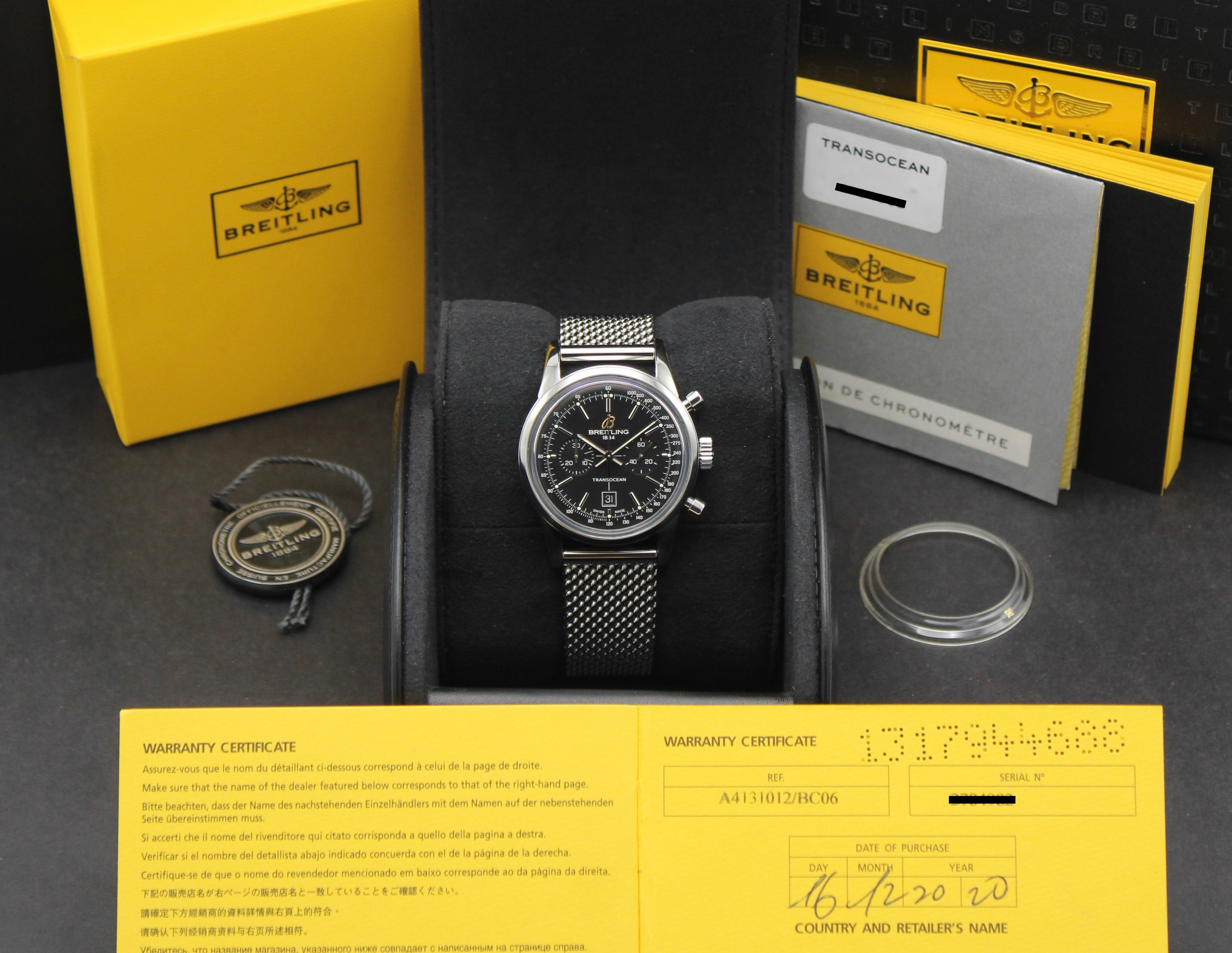 Breitling Transocean Chronograph A41310 - 2020 - Breitling horloge - Breitling kopen - Breitling heren horloge - Trophies Watches