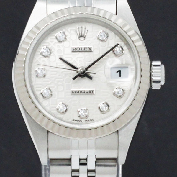 Rolex Oyster Perpetual Lady Datejust 79174G Holicon - 2001 - Rolex horloge - Rolex kopen - Rolex dames horloge - Trophies Watche