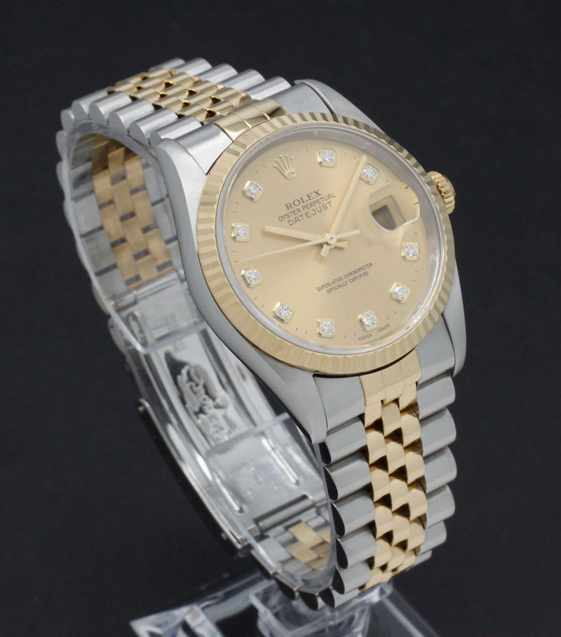 Rolex Datejust 16233G - 1997 - Rolex horloge - Rolex kopen - Rolex heren horloge - Trophies Watches