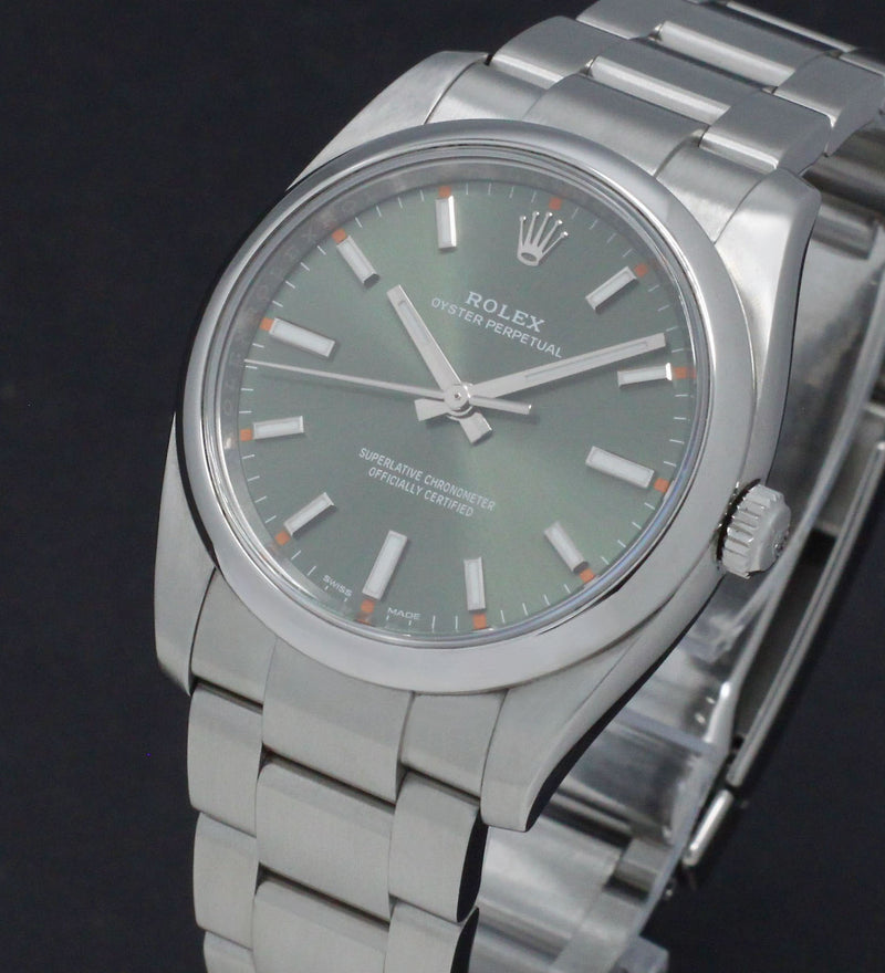 Rolex Oyster Perpetual 34 114200 - 2015 - Rolex horloge - Rolex kopen - Rolex heren horloge - Trophies Watches