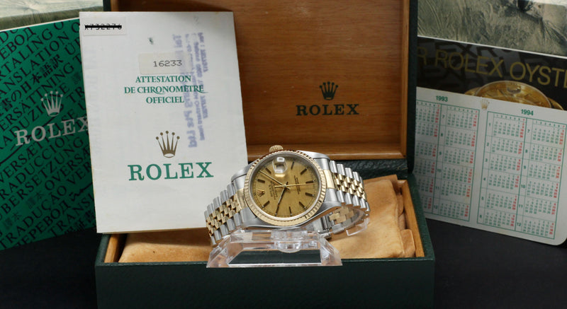 Rolex Datejust 16233 - 1993 - Rolex horloge - Rolex kopen - Rolex heren horloge - Trophies Watches