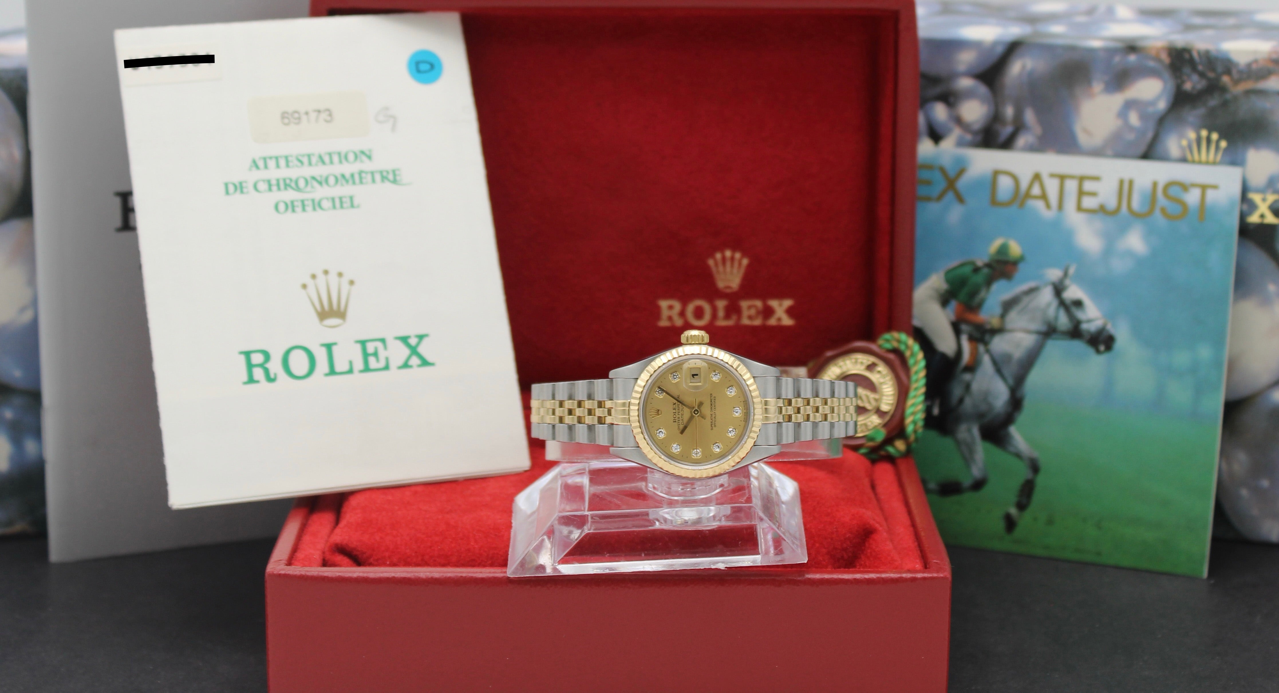 Rolex Lady-Datejust 69173G - 1998 - Rolex horloge - Rolex kopen - Rolex dames horloge - Trophies Watches