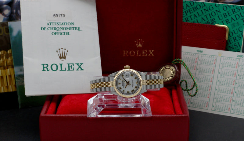 Rolex Lady-Datejust 69173 - 1999 - Rolex horloge - Rolex kopen - Rolex dames horloge - Trophies Watches