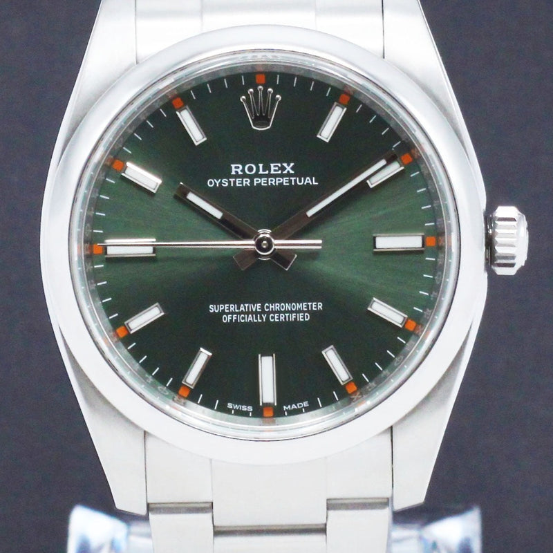 Rolex Oyster Perpetual 34 114200 - 2015 - Rolex horloge - Rolex kopen - Rolex heren horloge - Trophies Watches