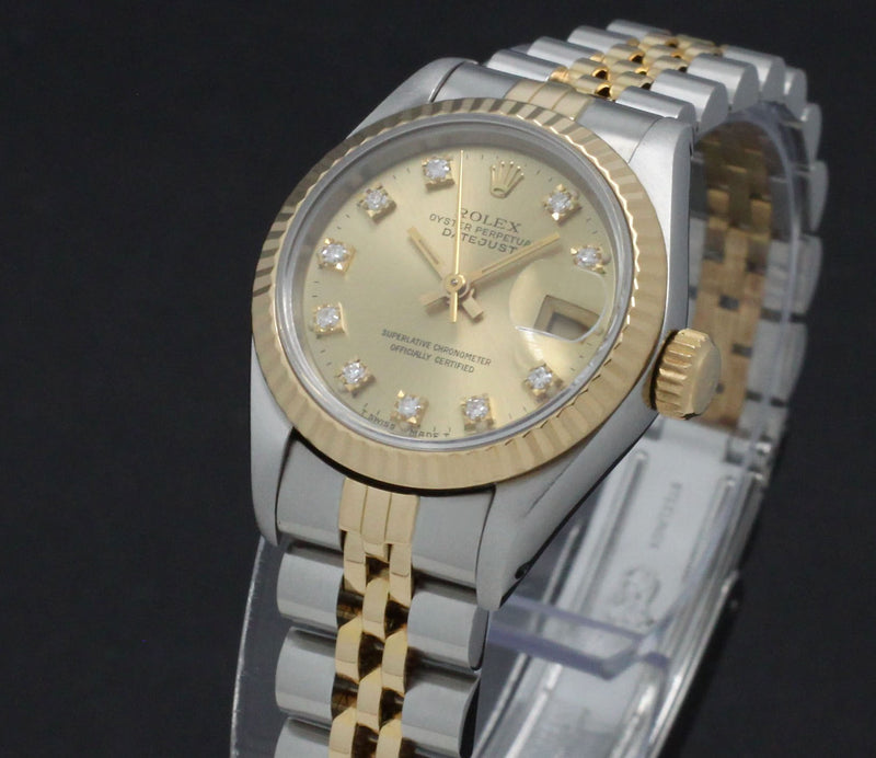 Rolex Lady-Datejust 69173G - 1990 - Rolex horloge - Rolex kopen - Rolex dames horloge - Trophies Watches