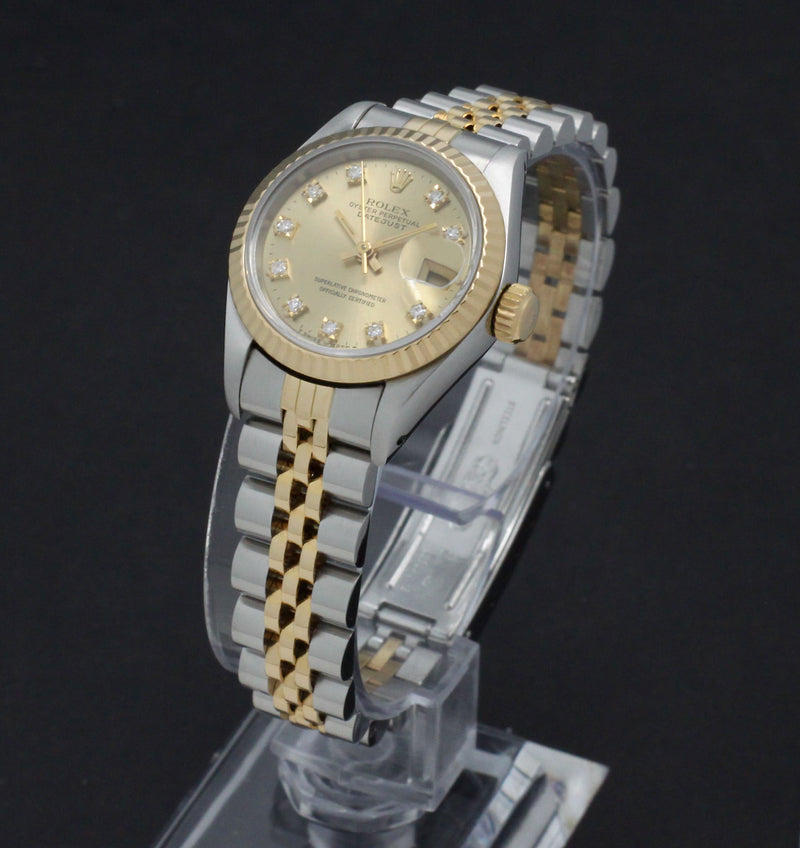 Rolex Lady-Datejust 69173G - 1990 - Rolex horloge - Rolex kopen - Rolex dames horloge - Trophies Watches