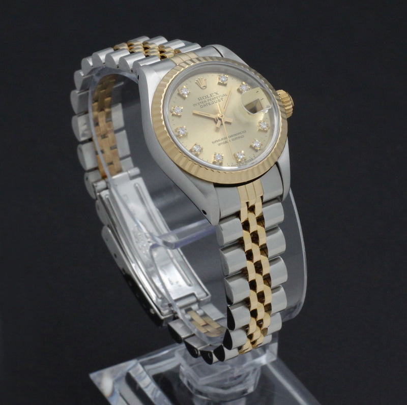 Rolex Lady-Datejust 69173G - 1990 - Rolex horloge - Rolex kopen - Rolex dames horloge - Trophies Watches