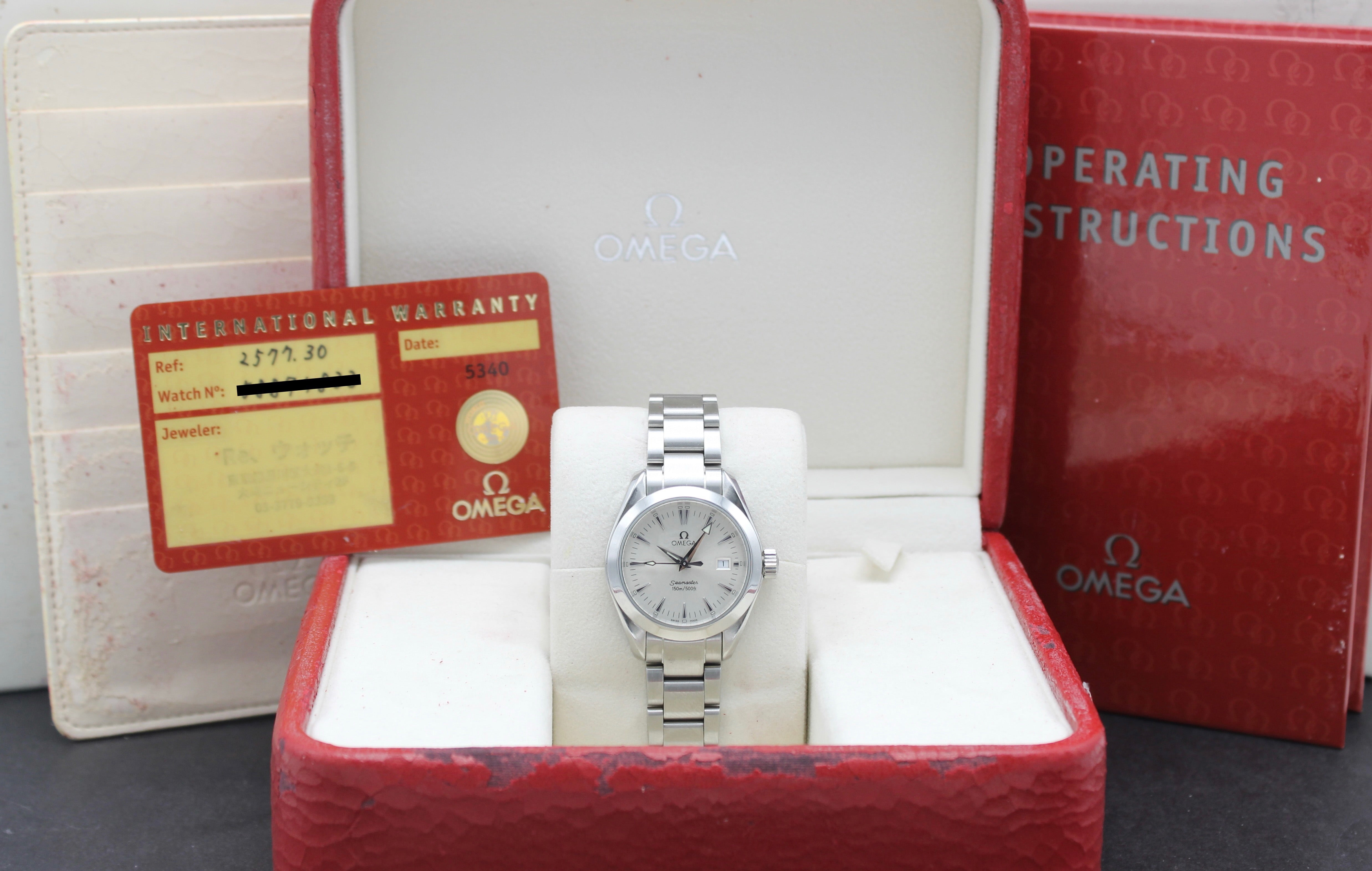 Omega Seamaster Aqua Terra 2577.30 - 1998 - Omega horloge - Omega kopen - Omega dames horloge - Trophies Watches