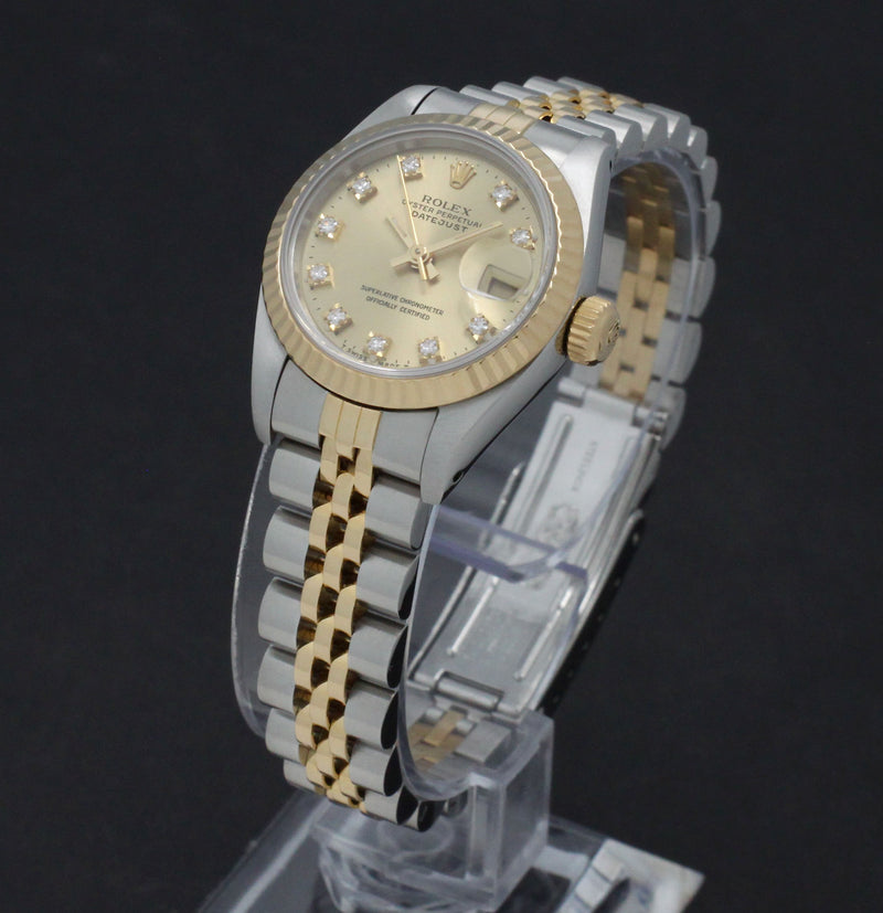 Rolex Lady-Datejust 69173G - 1991 - Rolex horloge - Rolex kopen - Rolex dames horloge - Trophies Watches