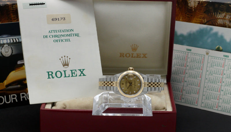 Rolex Lady-Datejust 69173G - 1988 - Rolex horloge - Rolex kopen - Rolex dames horloge - Trophies Watches