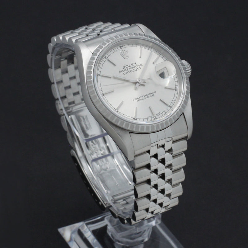 Rolex Datejust 16220 - 2002 - Rolex horloge - Rolex kopen - Rolex heren horloge - Trophies Watches