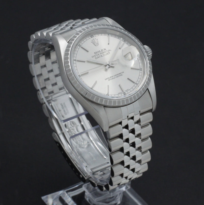 Rolex Datejust 16220 - 2002 - Rolex horloge - Rolex kopen - Rolex heren horloge - Trophies Watches