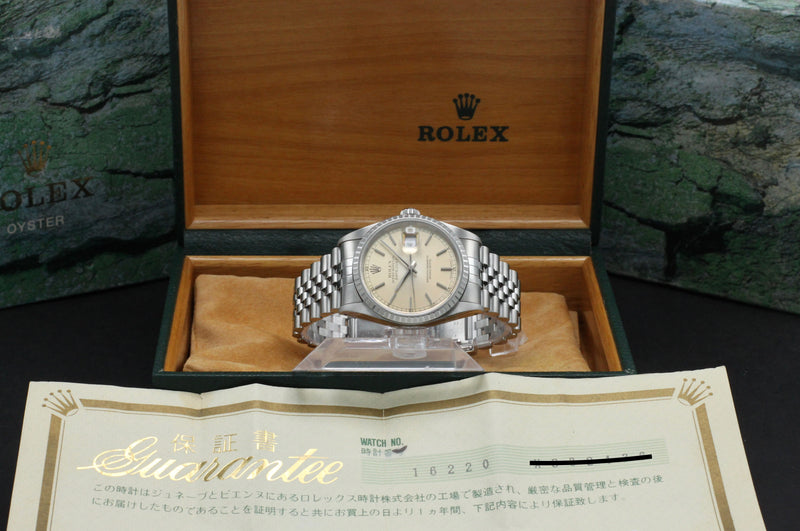 Rolex Datejust 16220, Box & Papers, 1993